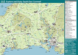 South East Cornwall Visitor Map