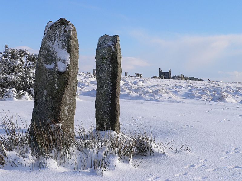 Pipers Stones in Snow