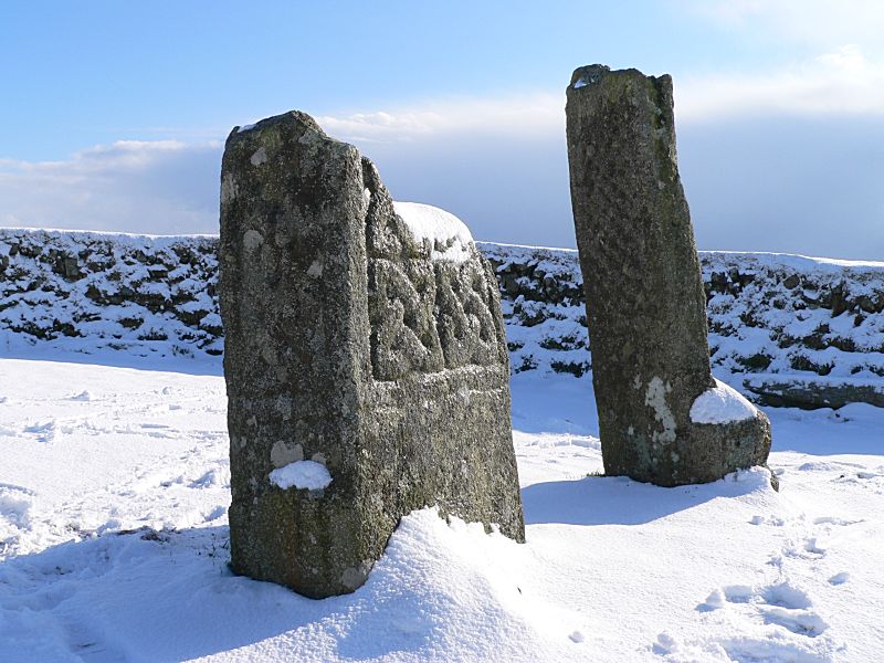 King Doniert's Stone in the Snow