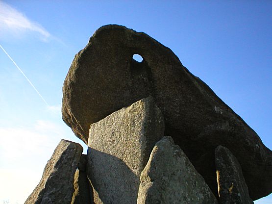 Trethevy Quoit Hole in Stone