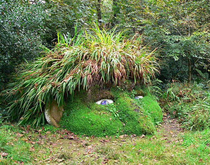 Heligan Green Ogre Earth Sculpture
