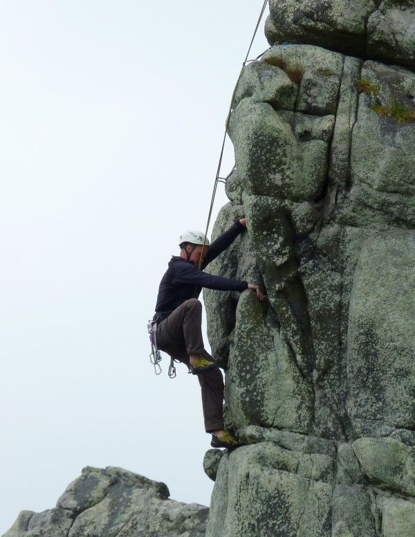 Rock Cimbing at Roche Rock