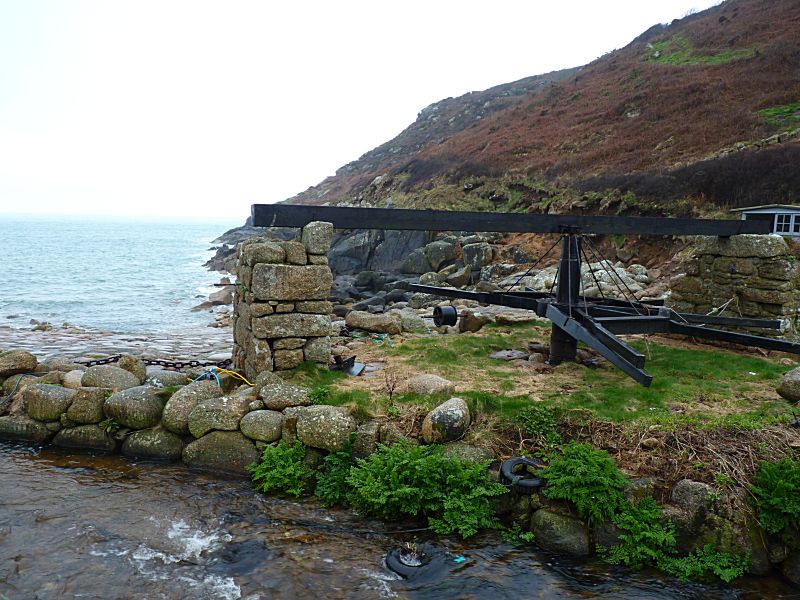 Penberth Cove Capstan Broken