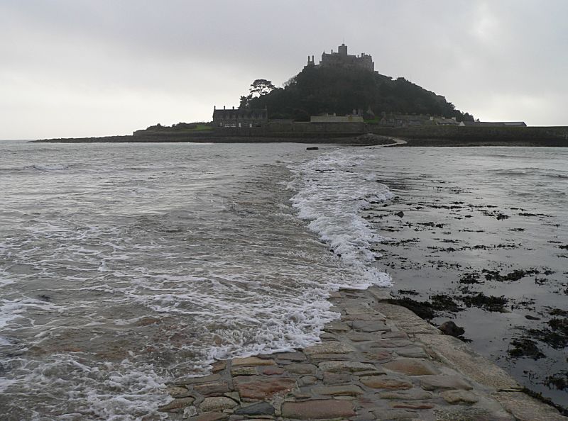 St Michael's Mount Causeway Tide