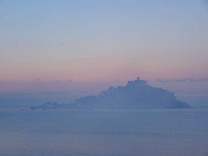 St Michael's Mount in Haze