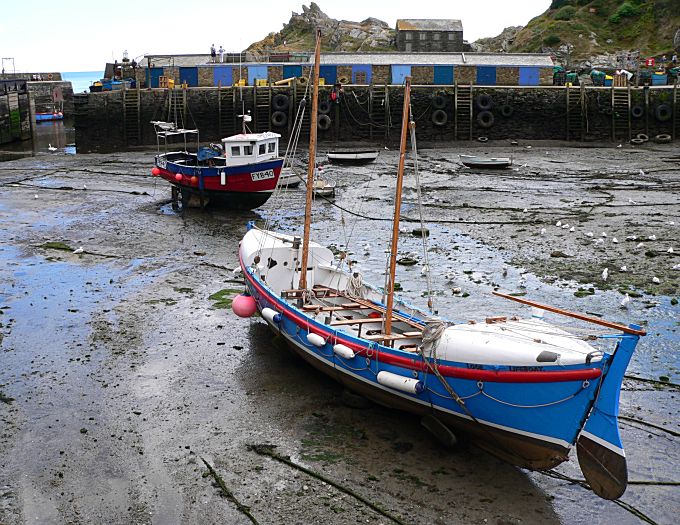 Polperro Harbour Old Lifeboat