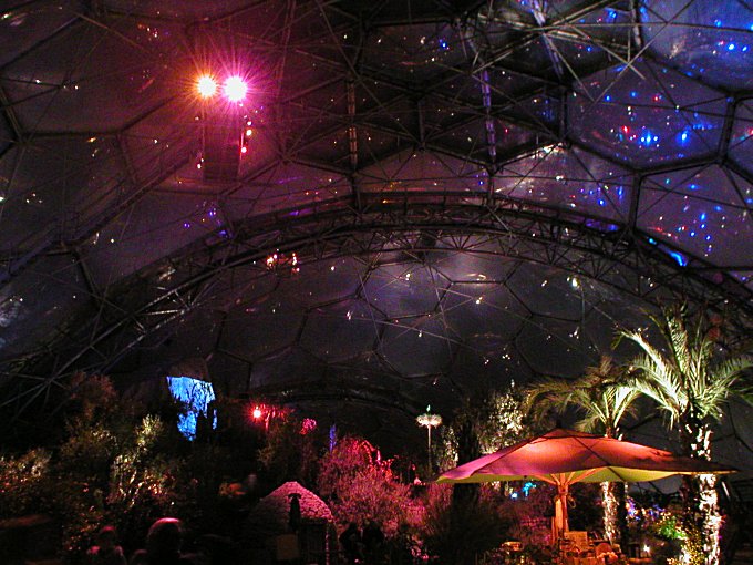 Eden Project at Night