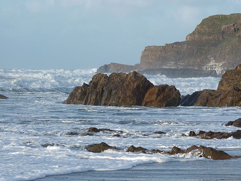 Breaking Seas Widemouth Bay