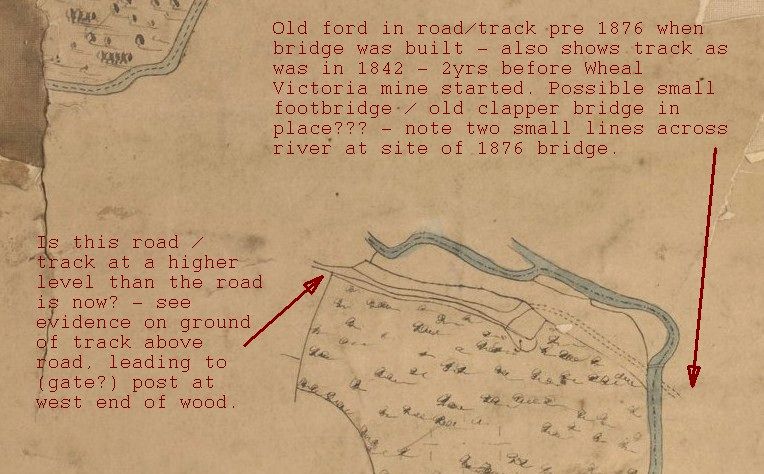 Draynes Bridge on old Tithe Map