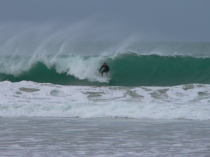 Surfing at Porthtowan